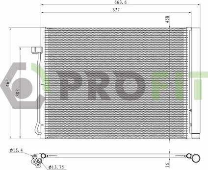 Profit 1770-0061 - Конденсатор, кондиціонер autozip.com.ua