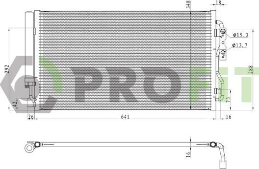 Profit 1770-0067 - Конденсатор, кондиціонер autozip.com.ua