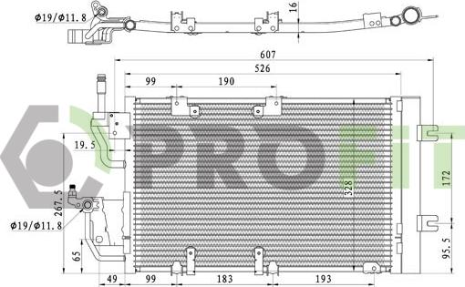 Profit 1770-0373 - Конденсатор, кондиціонер autozip.com.ua