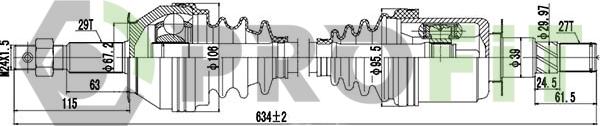 Profit 2730-3023 - Приводний вал autozip.com.ua