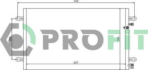 Profit PR 9549C1 - Конденсатор, кондиціонер autozip.com.ua