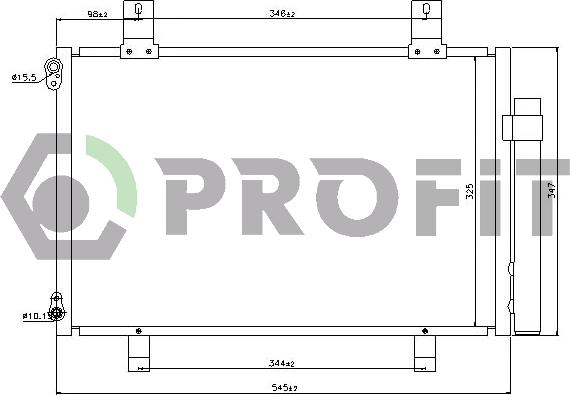 Profit PR 9210C1 - Конденсатор, кондиціонер autozip.com.ua