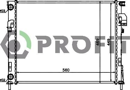 Profit PR 5058A5 - Радіатор, охолодження двигуна autozip.com.ua