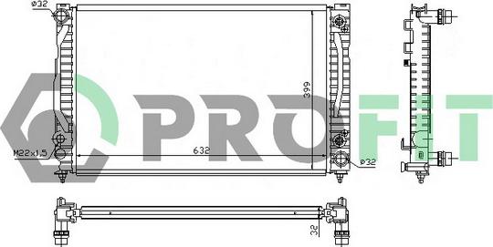 Profit PR 0014A3 - Радіатор, охолодження двигуна autozip.com.ua