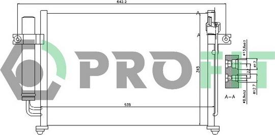 Profit PR 1303C1 - Конденсатор, кондиціонер autozip.com.ua