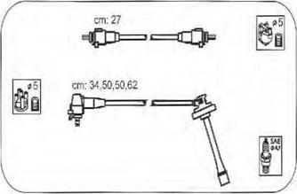 PROTEC PTW1419 - Комплект проводів запалювання autozip.com.ua