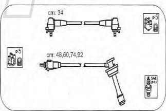 PROTEC PTW1430 - Комплект проводів запалювання autozip.com.ua