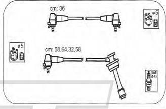 PROTEC PTW1428 - Комплект проводів запалювання autozip.com.ua