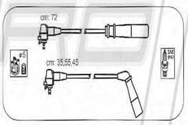 PROTEC PTW1422 - Комплект проводів запалювання autozip.com.ua