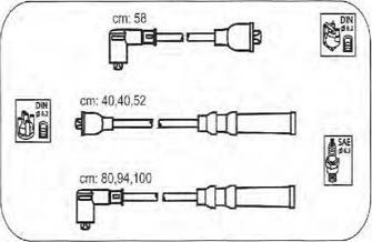 PROTEC PTW1551 - Комплект проводів запалювання autozip.com.ua
