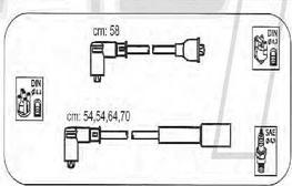PROTEC PTW1515 - Комплект проводів запалювання autozip.com.ua