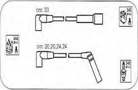 PROTEC PTW1583 - Комплект проводів запалювання autozip.com.ua