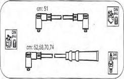 PROTEC PTW1524 - Комплект проводів запалювання autozip.com.ua