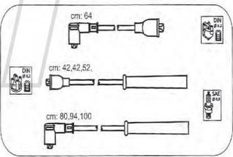 PROTEC PTW1578 - Комплект проводів запалювання autozip.com.ua
