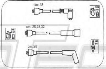 PROTEC PTW1577 - Комплект проводів запалювання autozip.com.ua