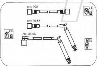 PROTEC PTW1641 - Комплект проводів запалювання autozip.com.ua