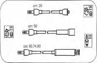 PROTEC PTW1642 - Комплект проводів запалювання autozip.com.ua