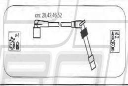 PROTEC PTW1665 - Комплект проводів запалювання autozip.com.ua
