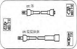 PROTEC PTW1619 - Комплект проводів запалювання autozip.com.ua
