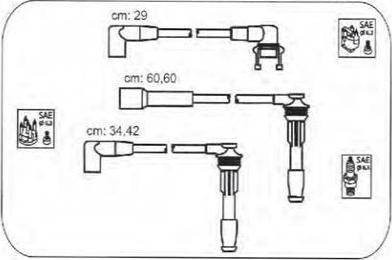 PROTEC PTW1682 - Комплект проводів запалювання autozip.com.ua