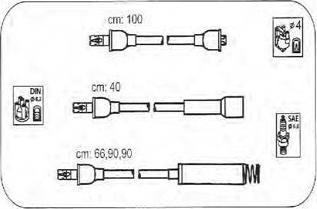 PROTEC PTW1637 - Комплект проводів запалювання autozip.com.ua