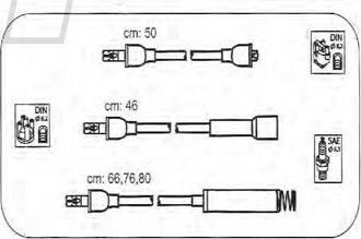 PROTEC PTW1623 - Комплект проводів запалювання autozip.com.ua