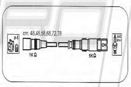 PROTEC PTW1054 - Комплект проводів запалювання autozip.com.ua