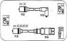 PROTEC PTW1051 - Комплект проводів запалювання autozip.com.ua