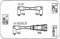 PROTEC PTW1057 - Комплект проводів запалювання autozip.com.ua