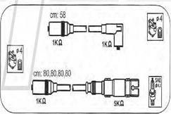 PROTEC PTW1061 - Комплект проводів запалювання autozip.com.ua
