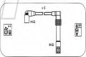 PROTEC PTW1089 - Комплект проводів запалювання autozip.com.ua