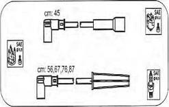 PROTEC PTW1196 - Комплект проводів запалювання autozip.com.ua