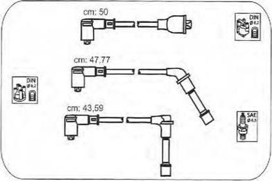 PROTEC PTW1346 - Комплект проводів запалювання autozip.com.ua