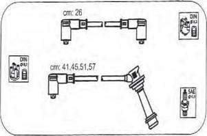 PROTEC PTW1356 - Комплект проводів запалювання autozip.com.ua