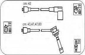 PROTEC PTW1332 - Комплект проводів запалювання autozip.com.ua