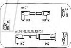 PROTEC PTW1294 - Комплект проводів запалювання autozip.com.ua