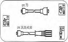 PROTEC PTW1256 - Комплект проводів запалювання autozip.com.ua