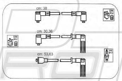 PROTEC PTW1266 - Комплект проводів запалювання autozip.com.ua
