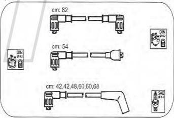 PROTEC PTW1219 - Комплект проводів запалювання autozip.com.ua