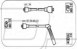 PROTEC PTW1747 - Комплект проводів запалювання autozip.com.ua