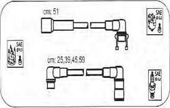 PROTEC PTW1757 - Комплект проводів запалювання autozip.com.ua