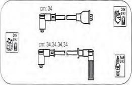 PROTEC PTW1703 - Комплект проводів запалювання autozip.com.ua