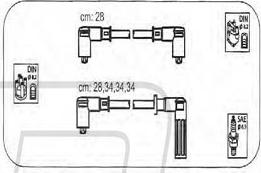 PROTEC PTW1726 - Комплект проводів запалювання autozip.com.ua
