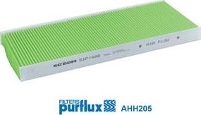 Purflux AHH205 - Фільтр, повітря у внутрішній простір autozip.com.ua