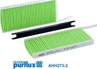 Purflux AHH273-2 - Фільтр, повітря у внутрішній простір autozip.com.ua