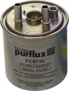 Purflux FCS738 - Паливний фільтр autozip.com.ua