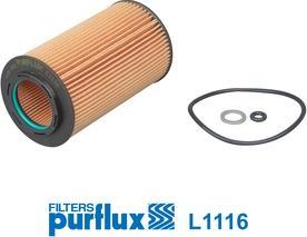 Purflux L1116 - Масляний фільтр autozip.com.ua