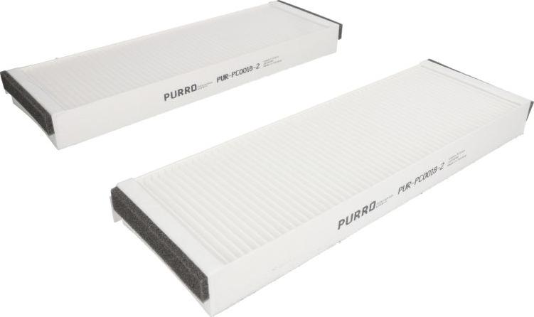 PURRO PUR-PC0018-2 - Фільтр, повітря у внутрішній простір autozip.com.ua