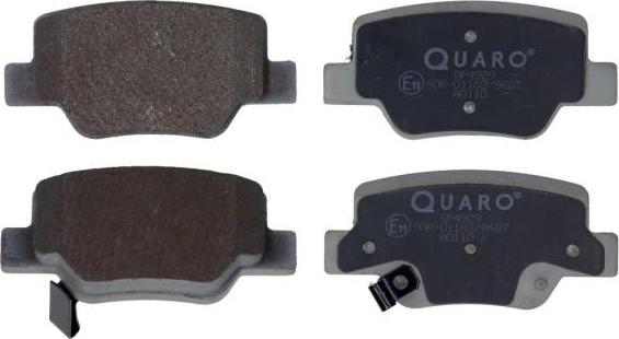 QUARO QP4929 - Гальмівні колодки, дискові гальма autozip.com.ua