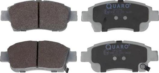 QUARO QP1296 - Гальмівні колодки, дискові гальма autozip.com.ua